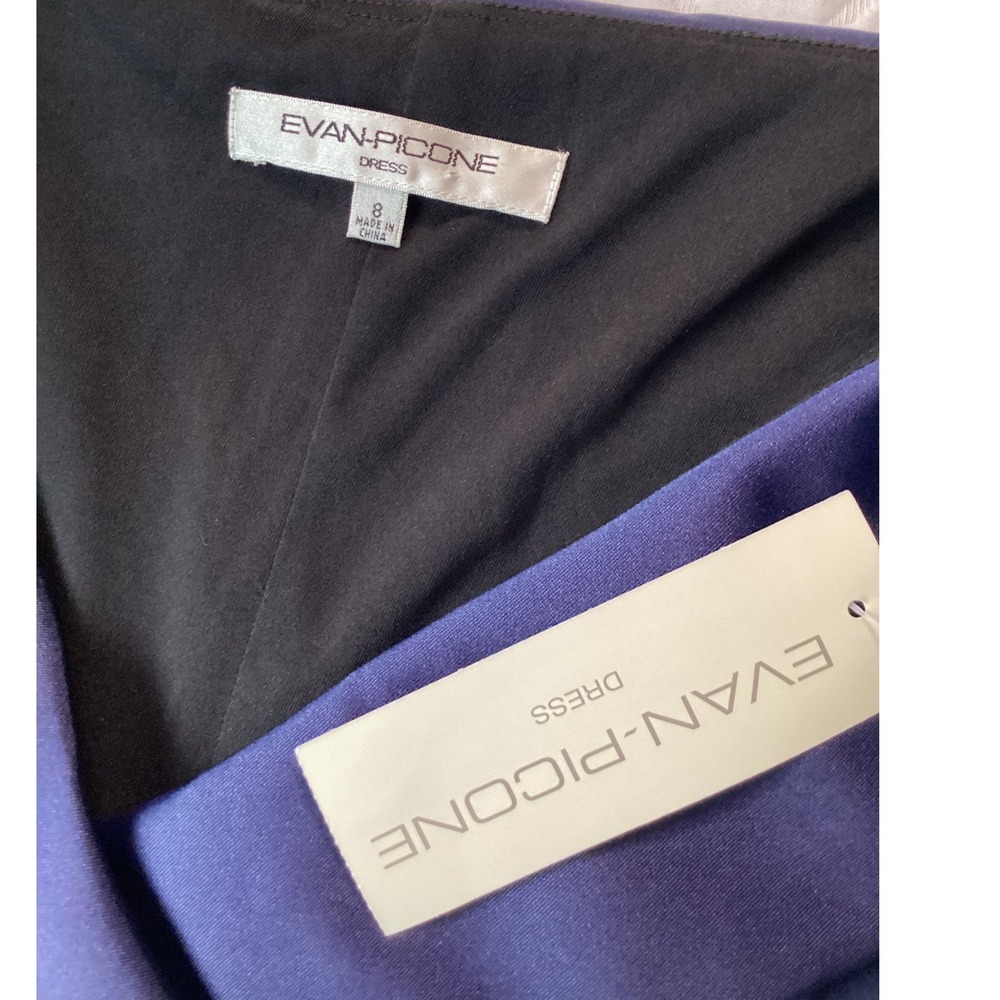 Evan Picone Women's Dress Size 8 Blue Sleeveless‎ Formal Cocktail Party Career - Picture 3 of 6